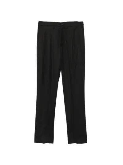 Julius curved-seam trousers - Black