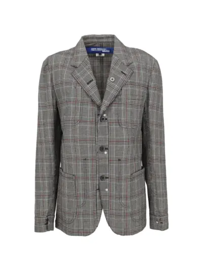 Junya Watanabe MAN Glen check blazer - Grey