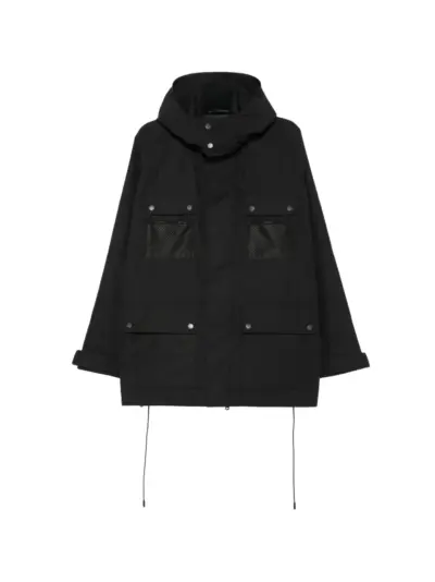 Junya Watanabe MAN hooded multi-pocket coat - Black