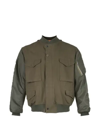 Junya Watanabe MAN panelled bomber jacket - Green