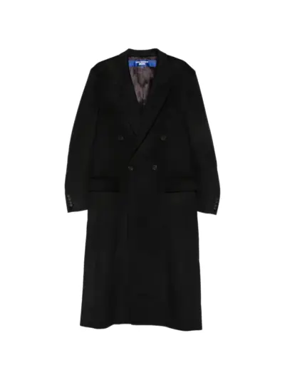 Junya Watanabe MAN x Comme des Garçons double-breasted cashmere coat - Black