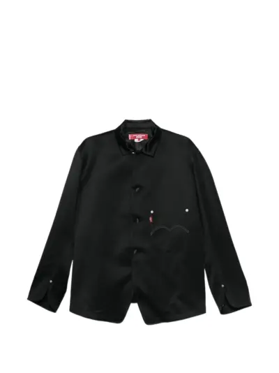 Junya Watanabe MAN x Levi's heart-motif button-up jacket - Black