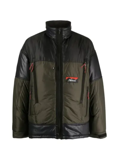 Junya Watanabe MAN x Nanga padded panelled jacket - Black