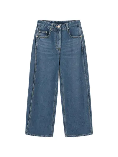 Juun.J buckle-detail panelled jeans - Blue
