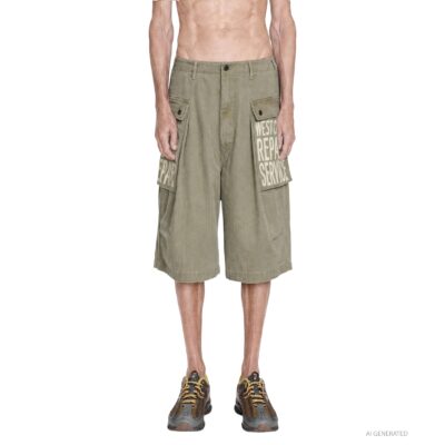 KAPITAL Herringbone JUMBO MONKEY Shorts
