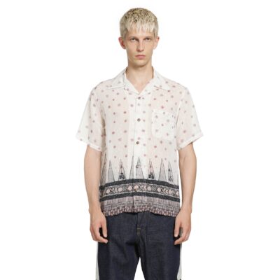 KAPITAL Sheer Sarasa Calico Short Sleeve Shirt