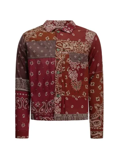 KAPITAL patchwork bandana-print jacket - Red