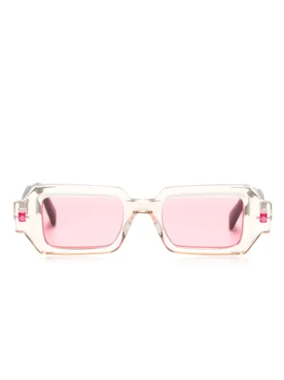 Kuboraum Q9 rectangle-frame sunglasses - Neutrals