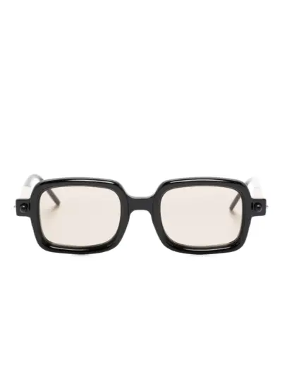 Kuboraum rectangle-frame sunglasses - Brown