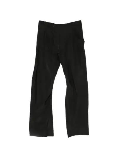 Leon Emanuel Blanck panelled raw-edge trousers - Black