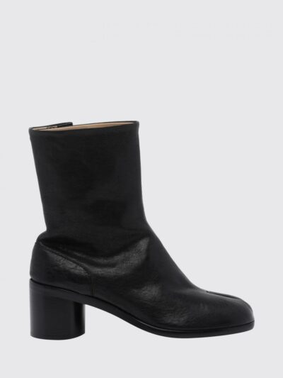 MAISON MARGIELA Tabi Split-Toe Ankle Boots in Calfskin Leather