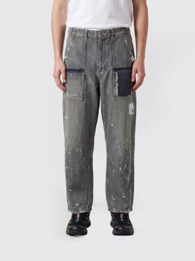MAISON MIHARA YASUHIRO Abstract-Pattern Straight-Leg Denim Jeans
