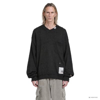 MIHARA YASUHIRO Distressed Knit Sweater