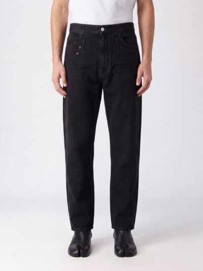MM6 MAISON MARGIELA Mid-Rise Straight-Fit Denim Jeans with Logo Stitching