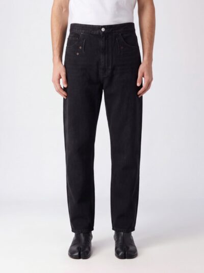 MM6 MAISON MARGIELA Mid-Rise Straight-Fit Denim Jeans with Logo Stitching