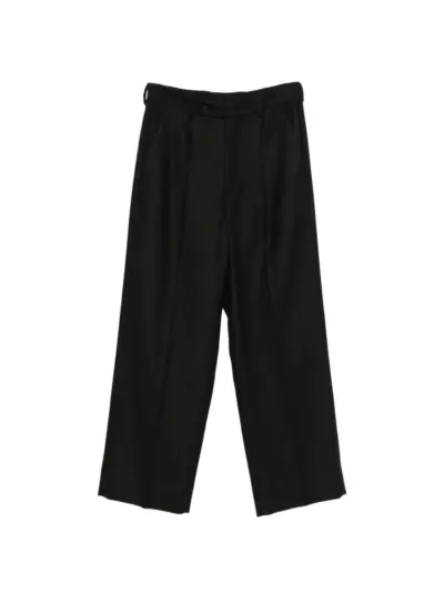 MM6 Maison Margiela pleated-design trousers - Black