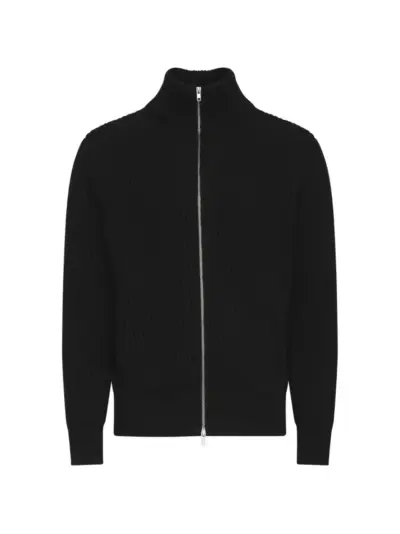 MM6 Maison Margiela ribbed knit jacket - Black