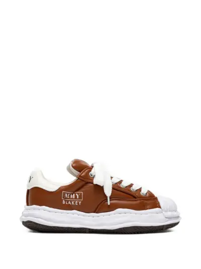 Maison MIHARA YASUHIRO Blakey OG sole padded-PU low-top sneakers - Brown