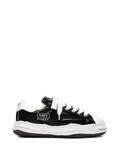 Maison MIHARA YASUHIRO Blakey og sole padded pu low-top sneakers - Black