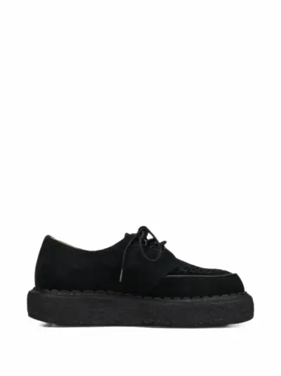 Maison MIHARA YASUHIRO "David"suede inter lace shoes - Black