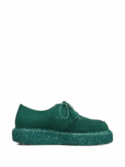 Maison MIHARA YASUHIRO "David"suede inter lace shoes - Green