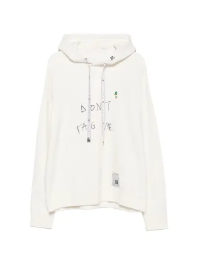 Maison MIHARA YASUHIRO Don't Tag Me printed hoodie - Neutrals