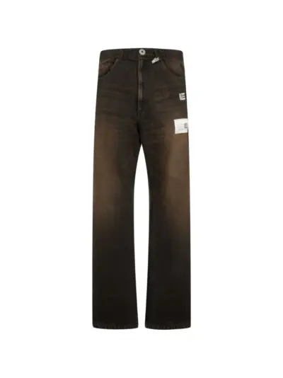 Maison MIHARA YASUHIRO Folded denim pants - Black