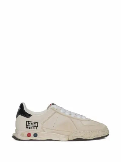 Maison MIHARA YASUHIRO "Herbie" OG sole overdyed suede low-top sneakers - Neutrals