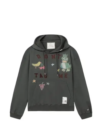 Maison MIHARA YASUHIRO Kids Doodle printed hoodie - Black