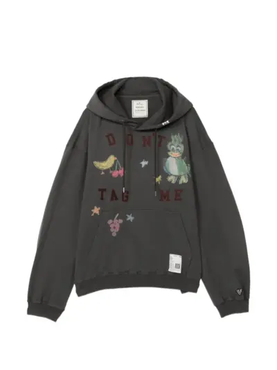 Maison MIHARA YASUHIRO Kids Doodle printed hoodie - Grey