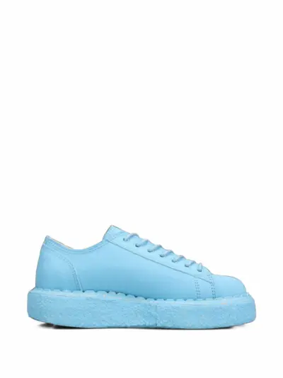 Maison MIHARA YASUHIRO "Mark"canvas monkey shoes - Blue