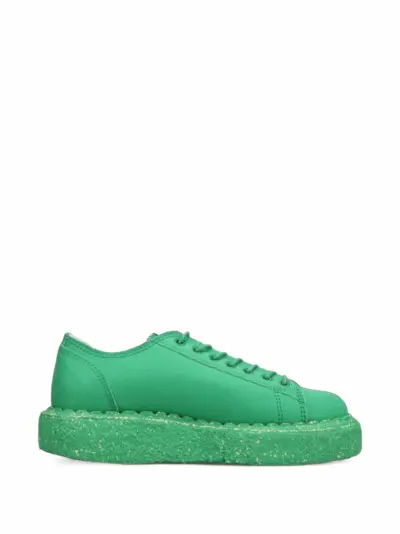 Maison MIHARA YASUHIRO "Mark"canvas monkey shoes - Green