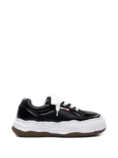 Maison MIHARA YASUHIRO Oliver og sole padded pu low-top sneakers - Black