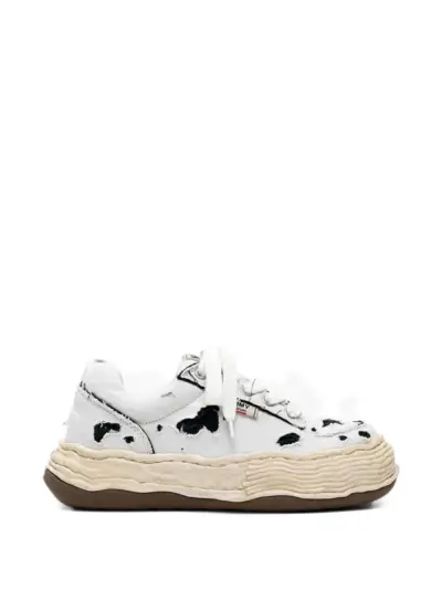 Maison MIHARA YASUHIRO Oliver ripped canvas sneakers - White