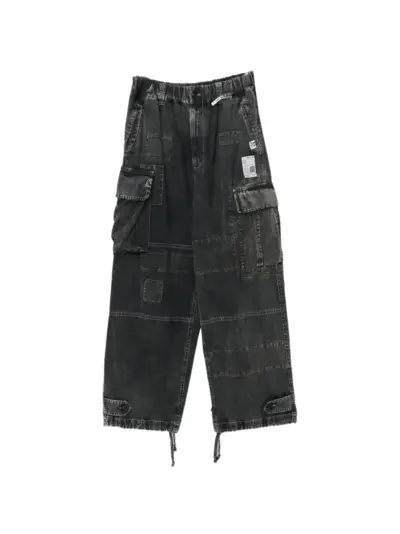 Maison MIHARA YASUHIRO Repair cargo trousers - Black