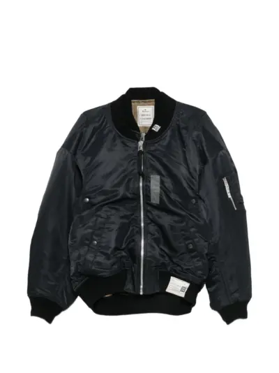 Maison MIHARA YASUHIRO Shifted Layer flight jacket - Black