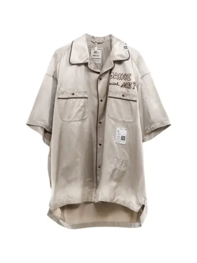 Maison MIHARA YASUHIRO Sun Faded Like satin shirt - Neutrals