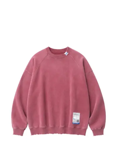 Maison MIHARA YASUHIRO Sun faded like distressed sweatshirt - Red