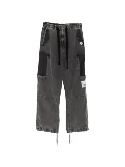 Maison MIHARA YASUHIRO cotton satin cargo pants - Grey