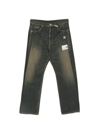 Maison MIHARA YASUHIRO folded denim trousers - Blue