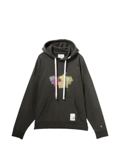 Maison MIHARA YASUHIRO fruit-print hoodie - Black