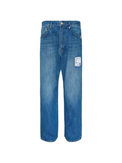 Maison MIHARA YASUHIRO hard-washed selvedge jeans - Blue