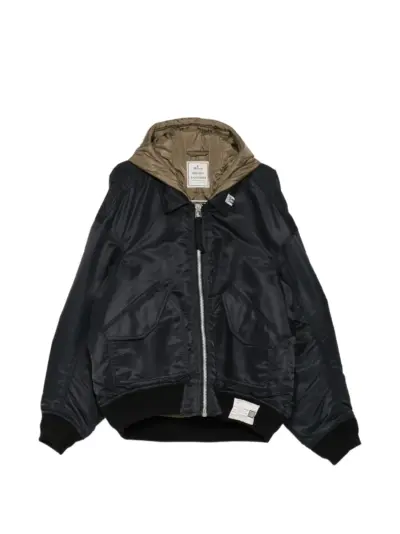Maison MIHARA YASUHIRO hooded flight jacket - Black