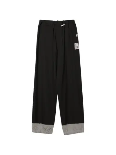 Maison MIHARA YASUHIRO layered-hem trousers - Black