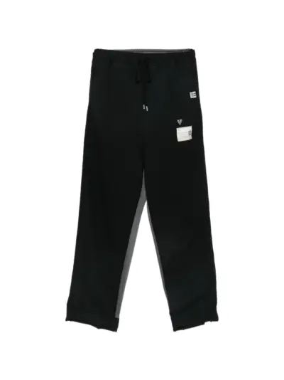 Maison MIHARA YASUHIRO logo-patch panelled track pants - Black