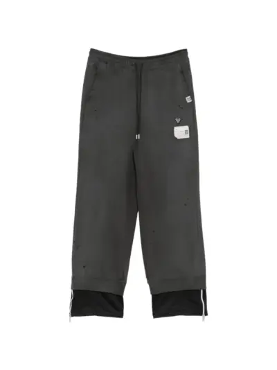 Maison MIHARA YASUHIRO logo-patch track pants - Grey