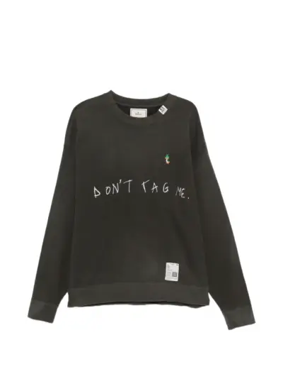 Maison MIHARA YASUHIRO logo-print embroidered sweatshirt - Black