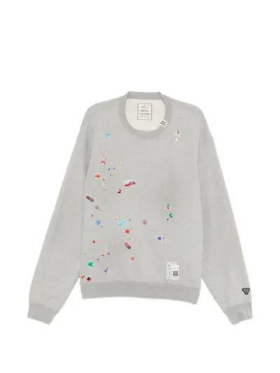 Maison MIHARA YASUHIRO patch-detail sweater - Grey