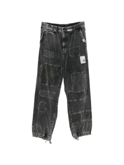 Maison MIHARA YASUHIRO patchwork corduroy cargo pants - Black