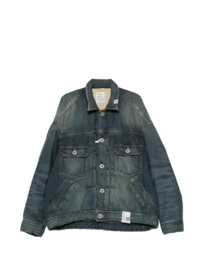 Maison MIHARA YASUHIRO puffer denim jacket - Blue
